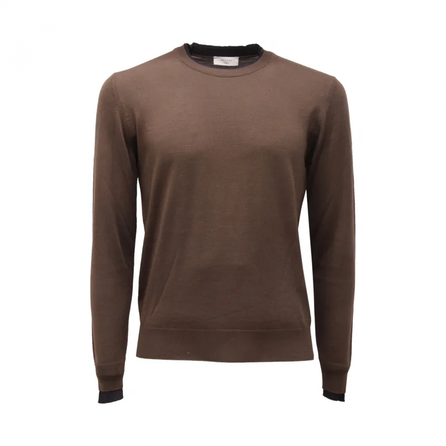 2058AV MAGLIONE UOMO BECOME MAN WOOL BLEND SWEATER