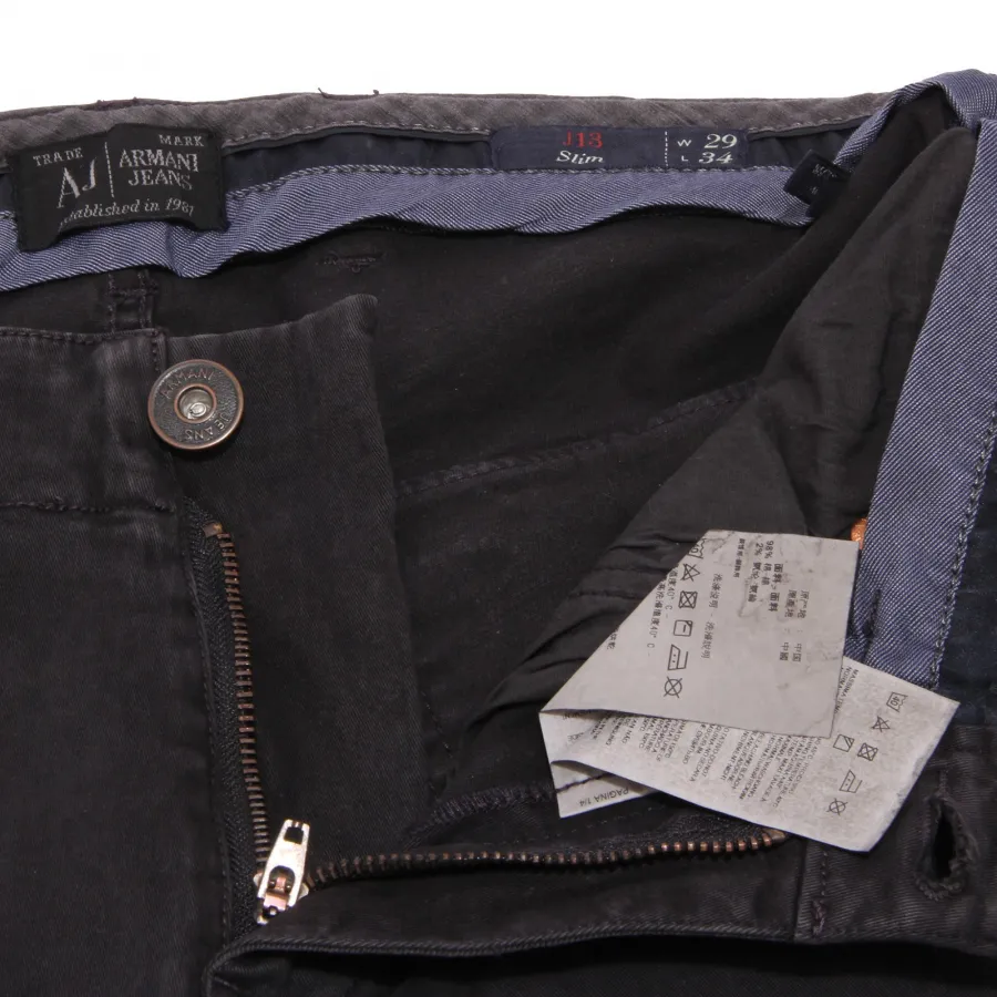 2406W pantalone uomo ARMANI JEANS blue cotton trouser men