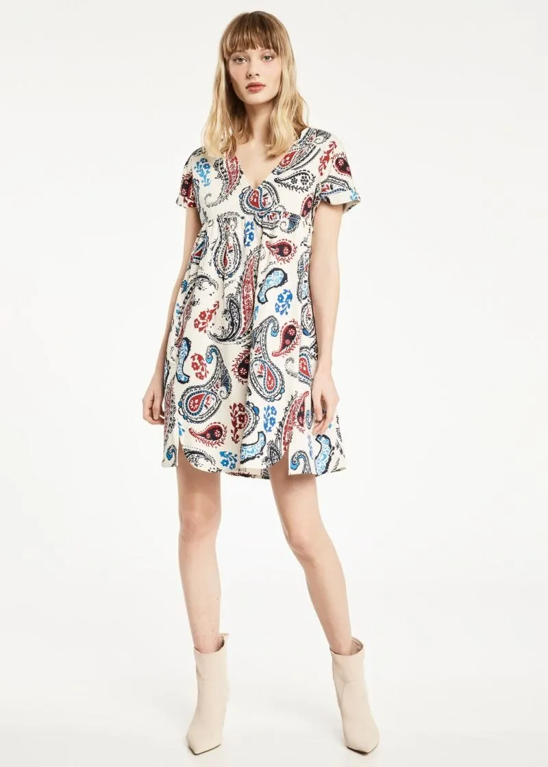 Abito con stampa paisley