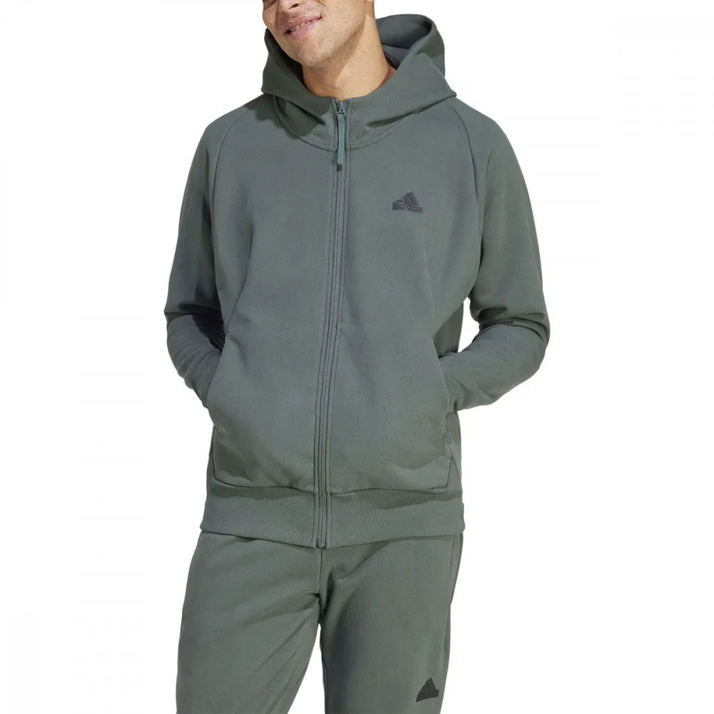 ADIDAS FELPA FULL ZIP CON CAPPUCCIO Z.N.E.