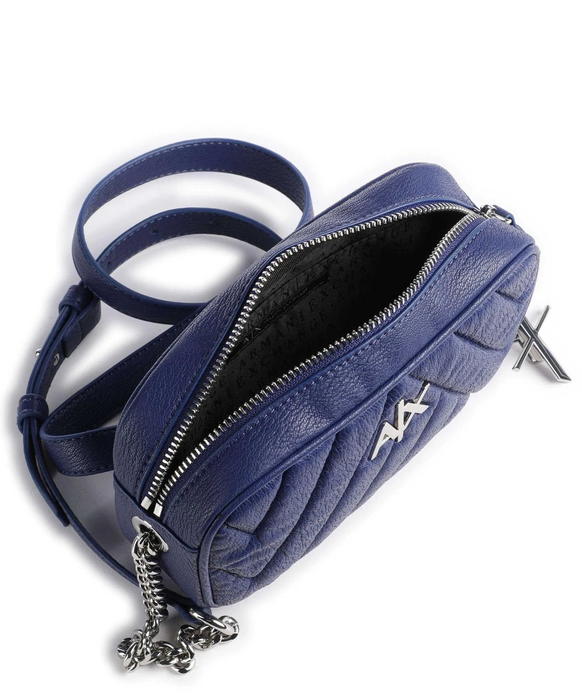  Armani Exchange Borsa a tracolla pelle sintetica blu  