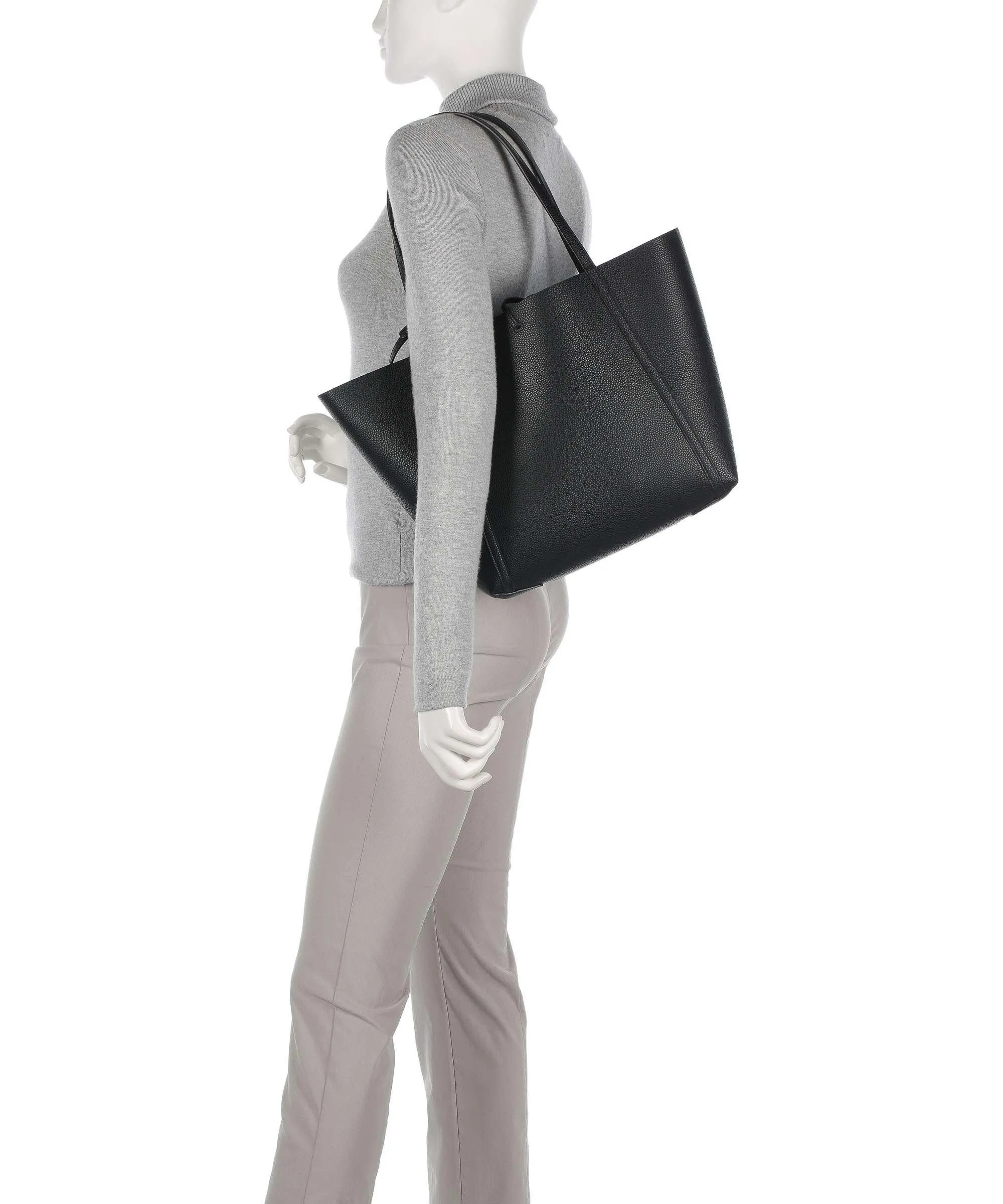  Armani Exchange Borsa shopper pelle sintetica nero  