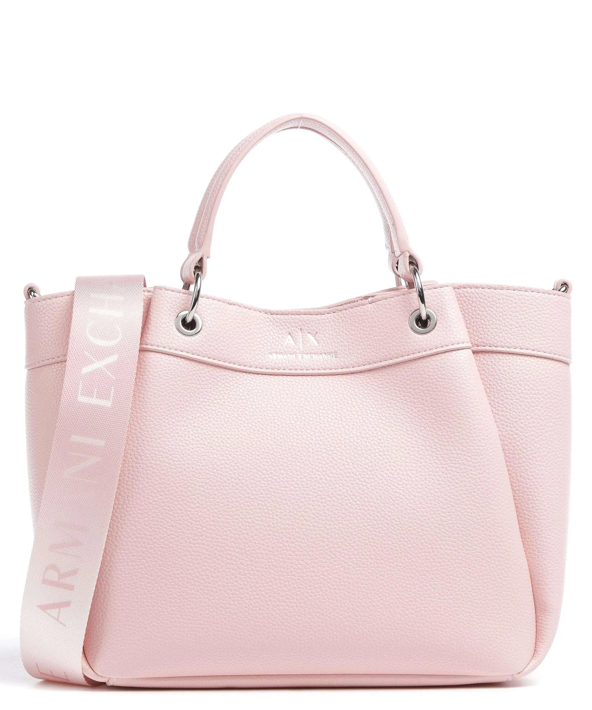  Armani Exchange Wave M Borsa a mano pelle sintetica rosa  