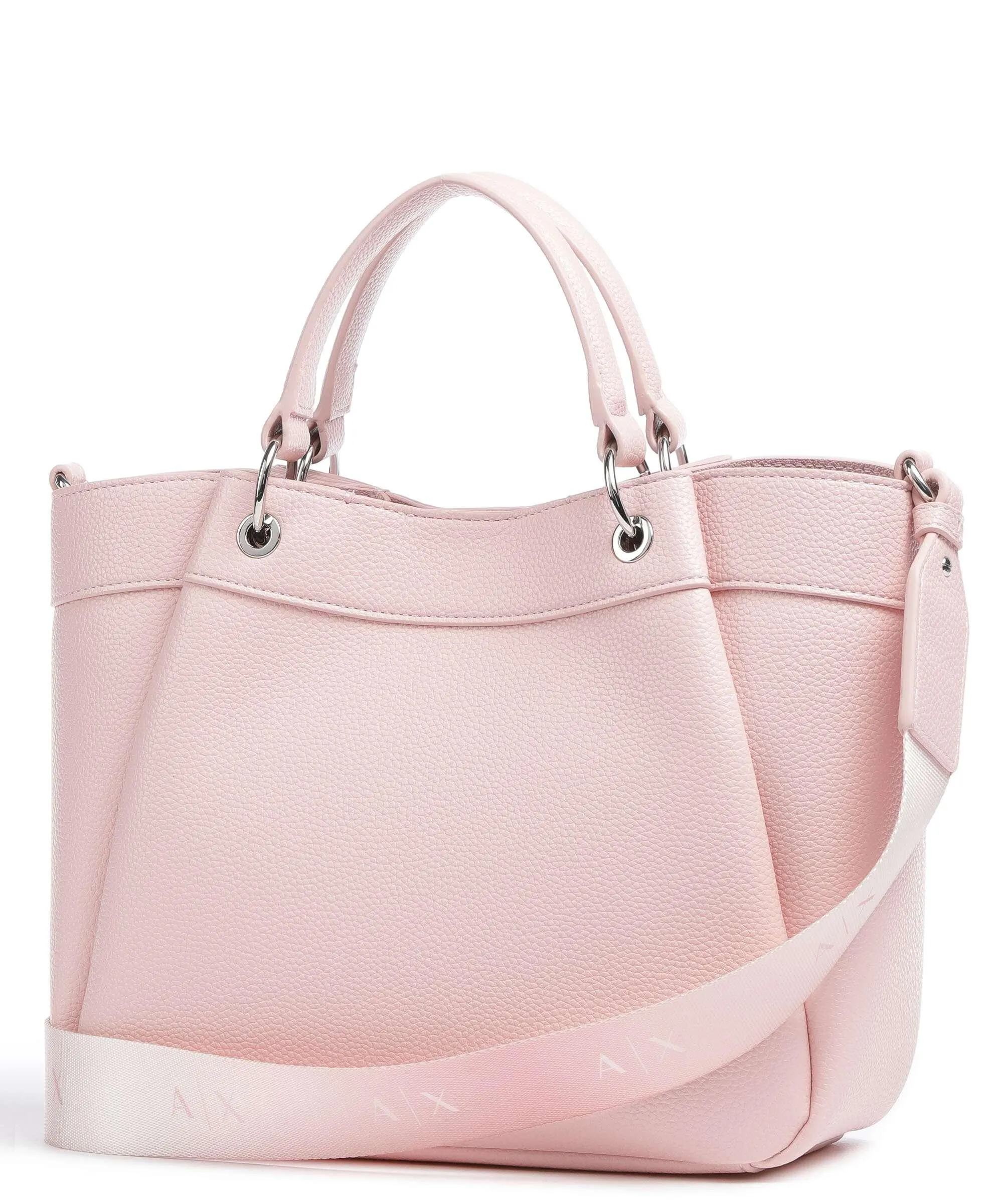  Armani Exchange Wave M Borsa a mano pelle sintetica rosa  