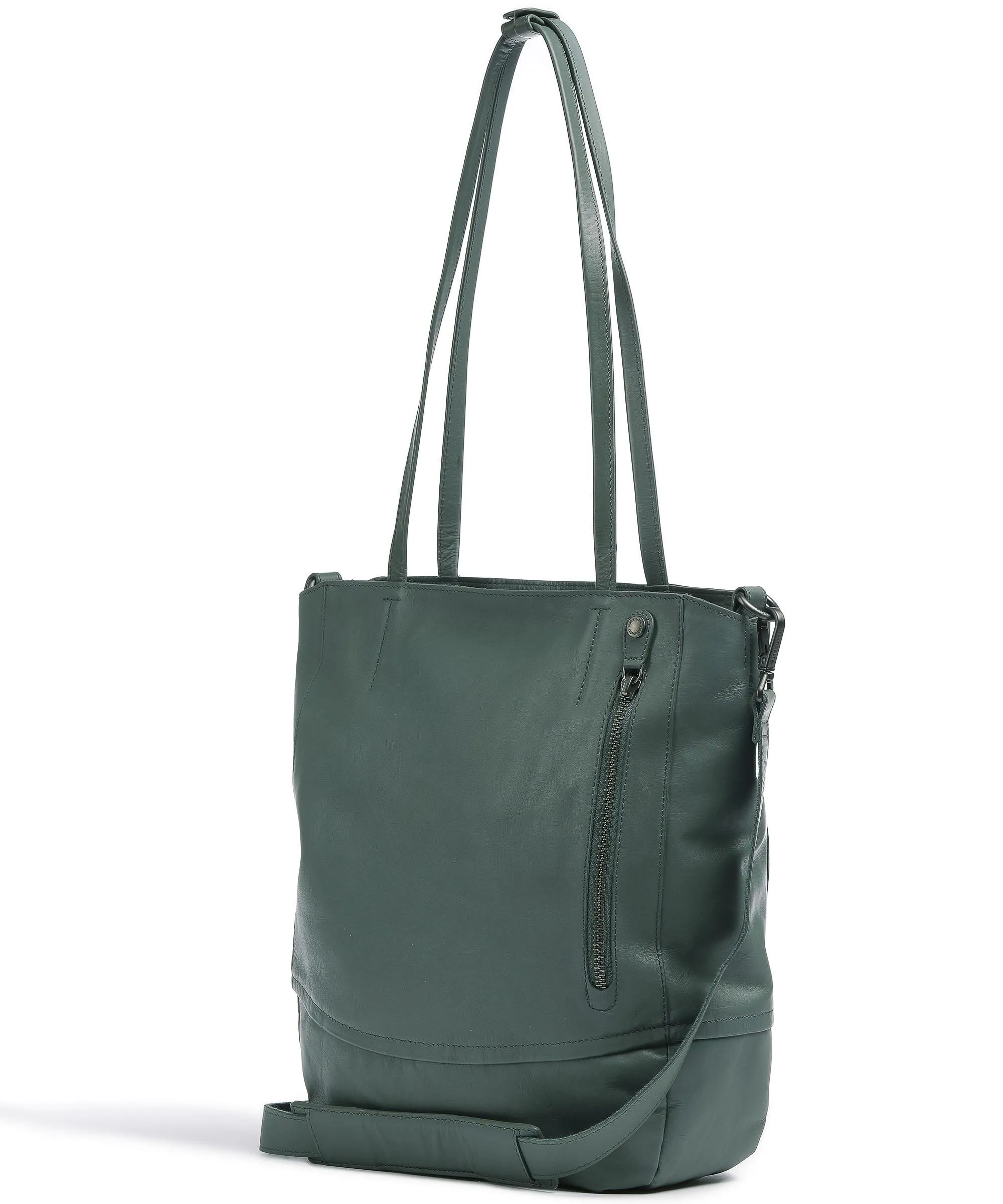  Aunts & Uncles Jamie's Orchard Carambola Borsa shopper pelle di vacchetta grana verde  
