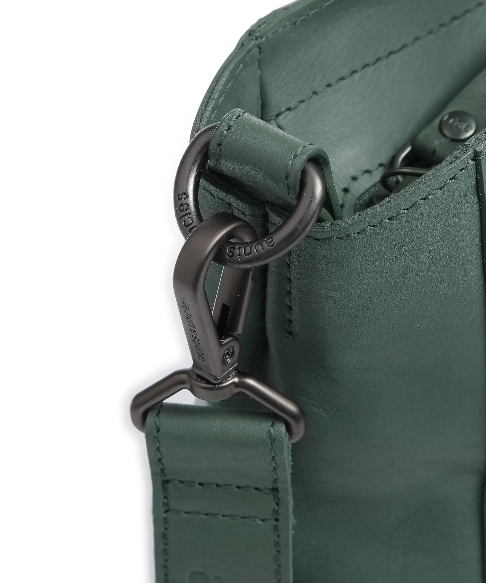  Aunts & Uncles Jamie's Orchard Carambola Borsa shopper pelle di vacchetta grana verde  