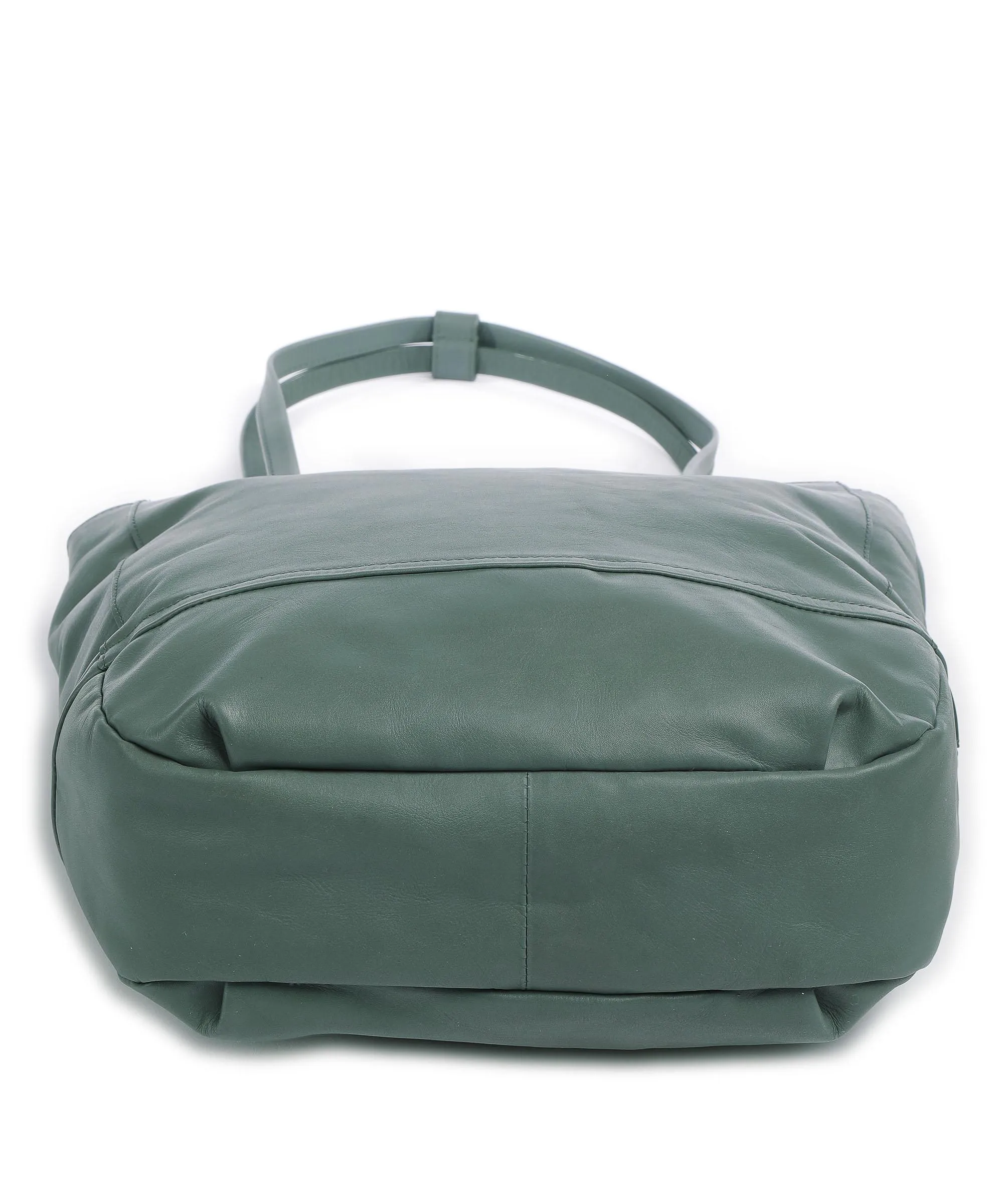 Aunts & Uncles Jamie's Orchard Carambola Borsa shopper pelle di vacchetta grana verde  