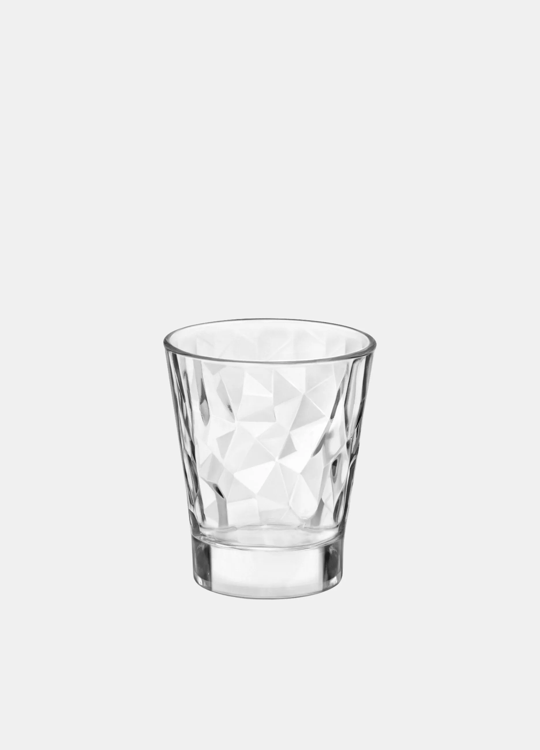 Bicchiere in vetro effetto Diamond