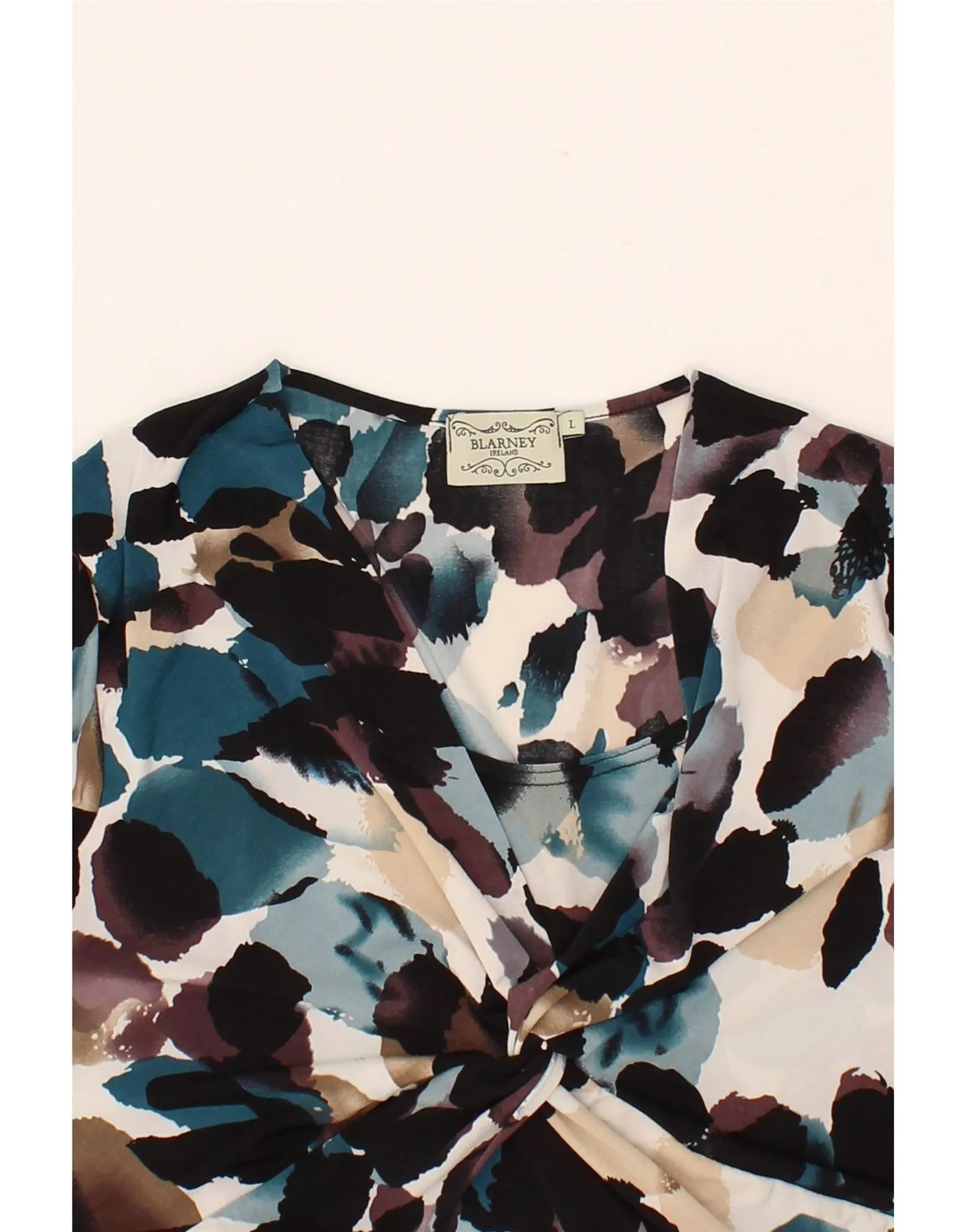 BLARNEY Womens Abstract Pattern A-Line Dress UK 14 Large Multicoloured