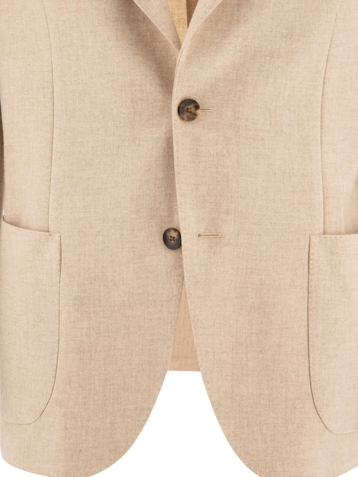 Blazer di miscela di lana a petto singolo Lardini