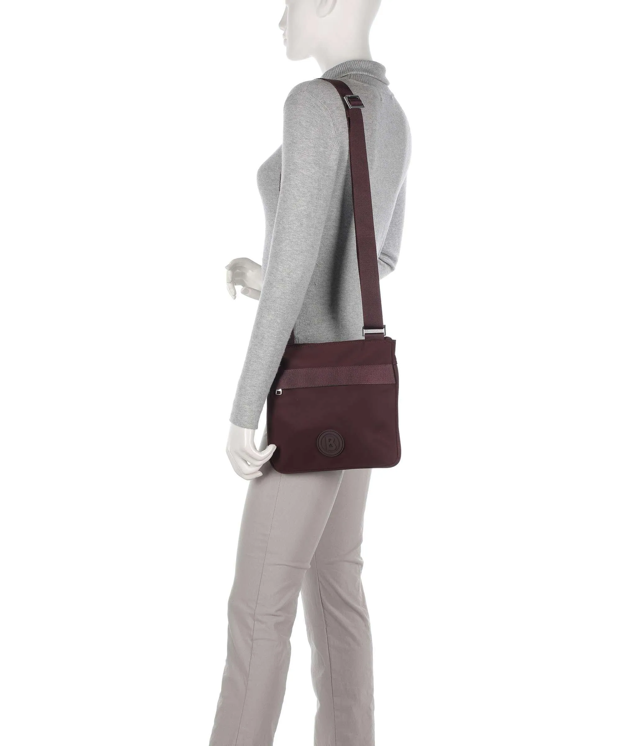  Bogner Maggia Serena Borsa a tracolla nylon rosso bordò  