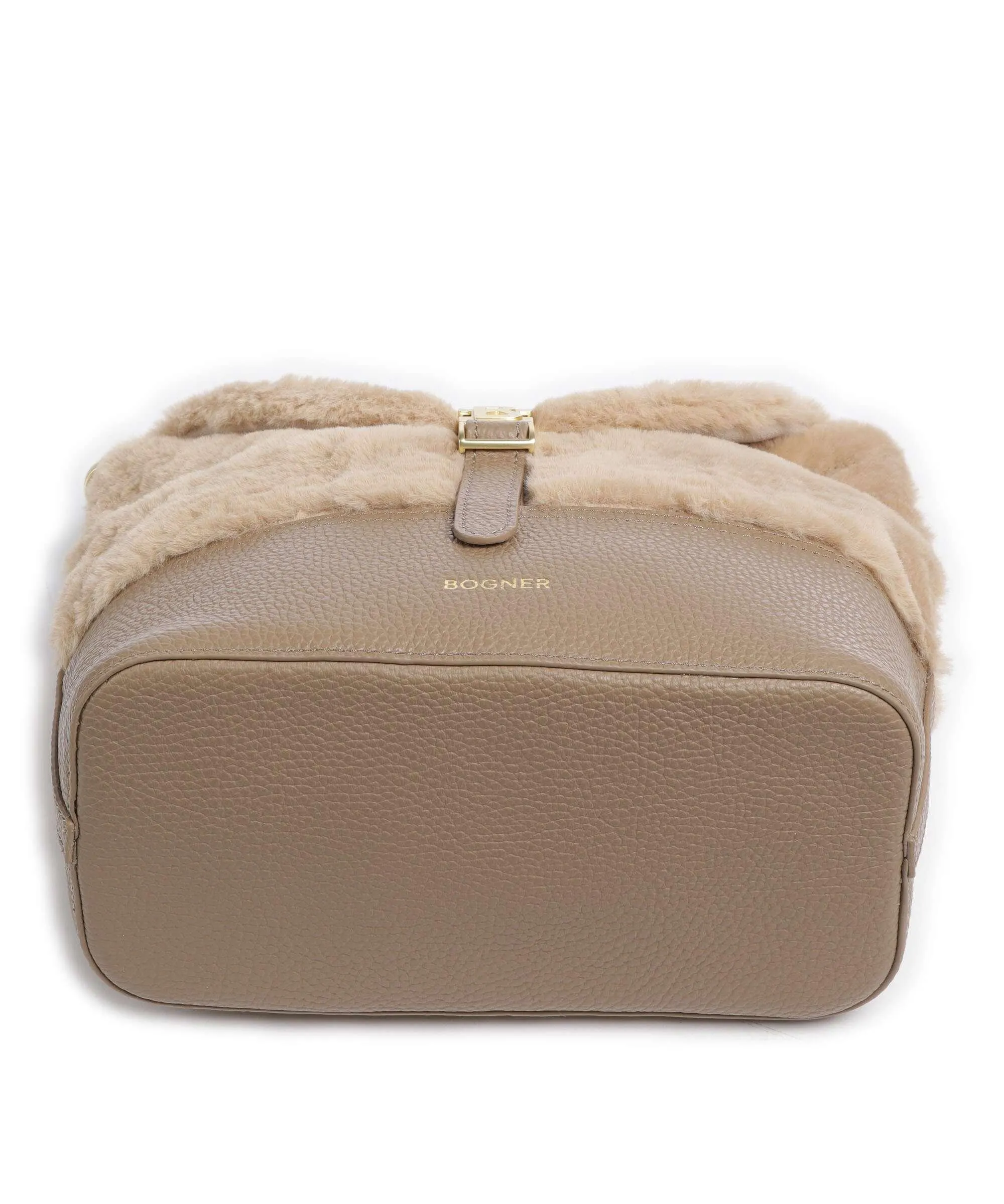  Bogner Mogno Neve Elise Borsa a tracolla pelle granulata, eco-pelliccia marrone chiaro  