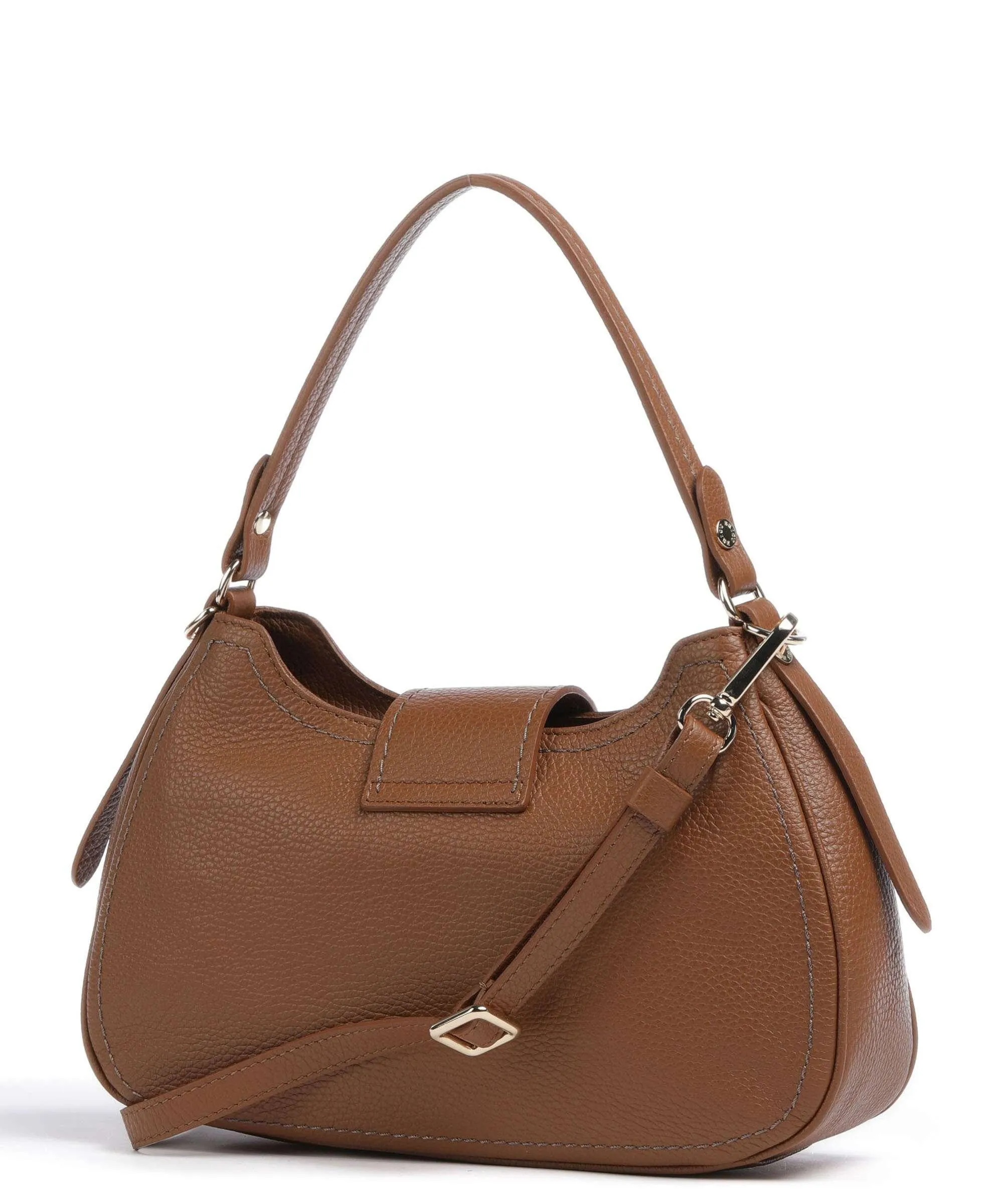  Brics Gondola Borsa hobo pelle granulata marrone  