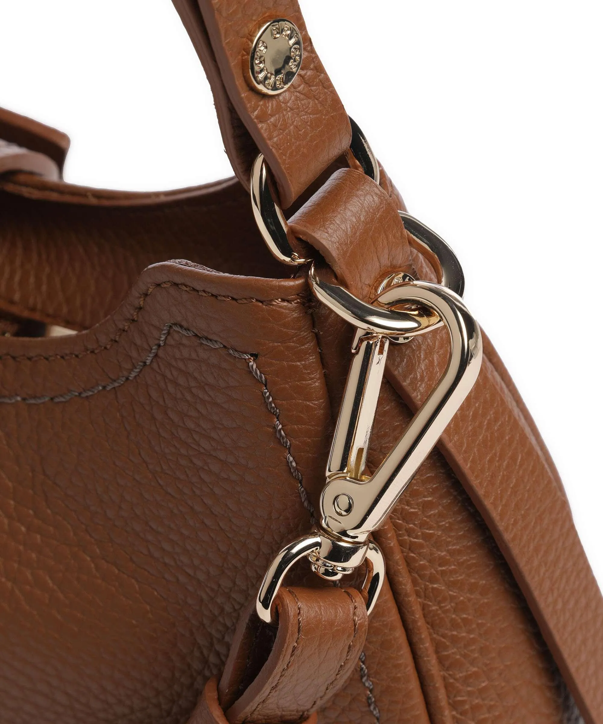  Brics Gondola Borsa hobo pelle granulata marrone  
