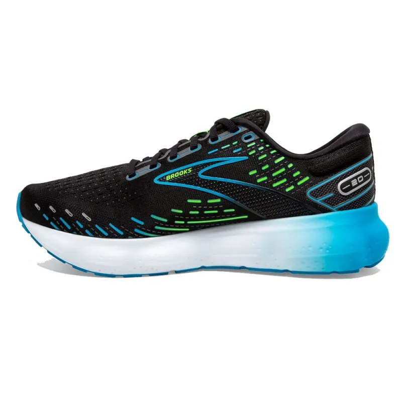 Brooks Glycerin 20 Nero Azzurro Verde - Scarpe Running Uomo