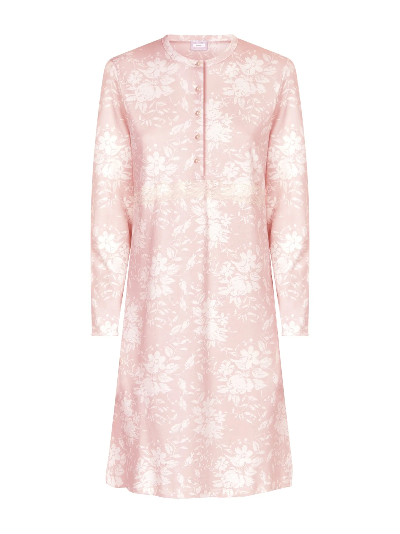 Camicia da notte serafino in Interlock di caldo cotone - Fant. Rose Quartz