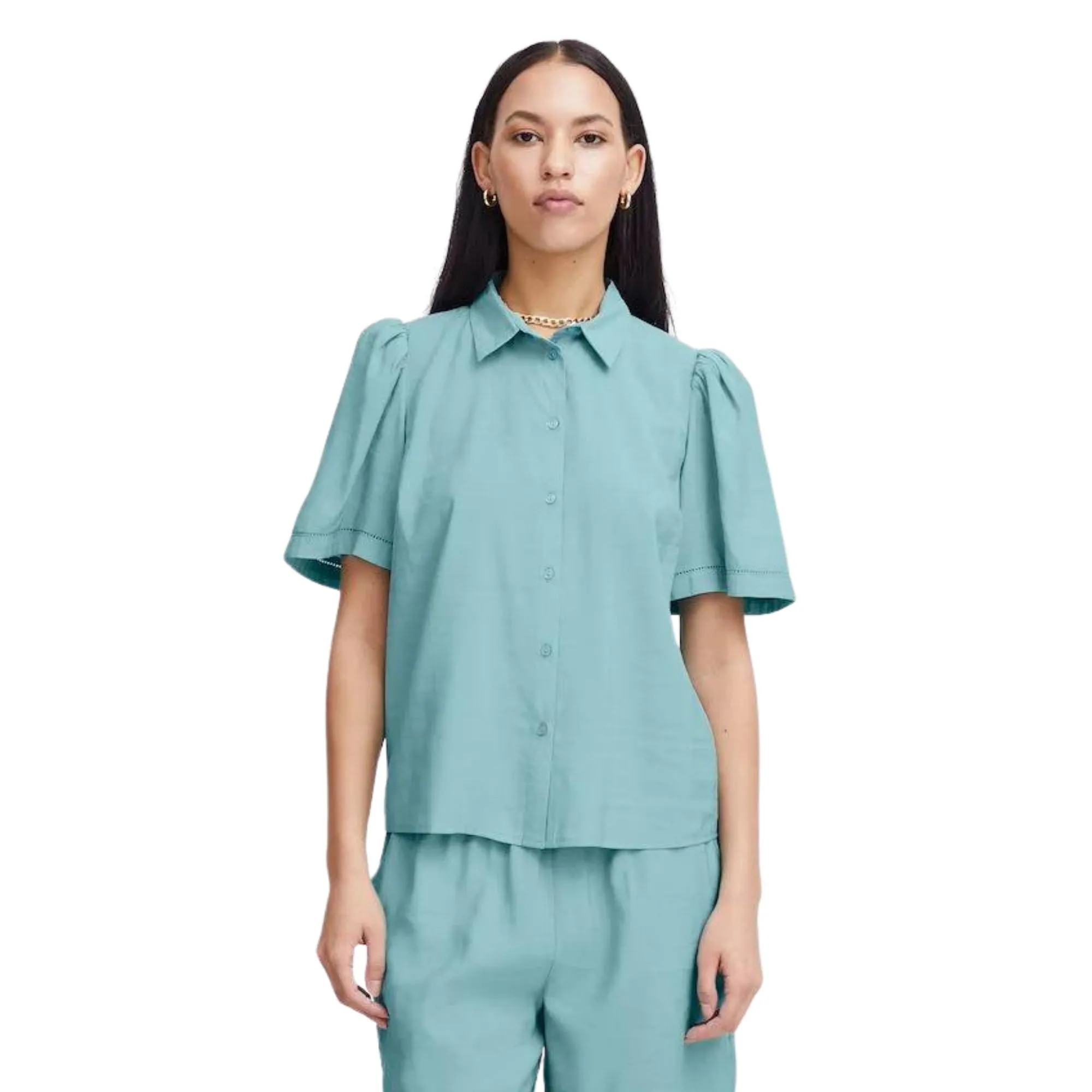 Camicia Donna con maniche a sbuffo