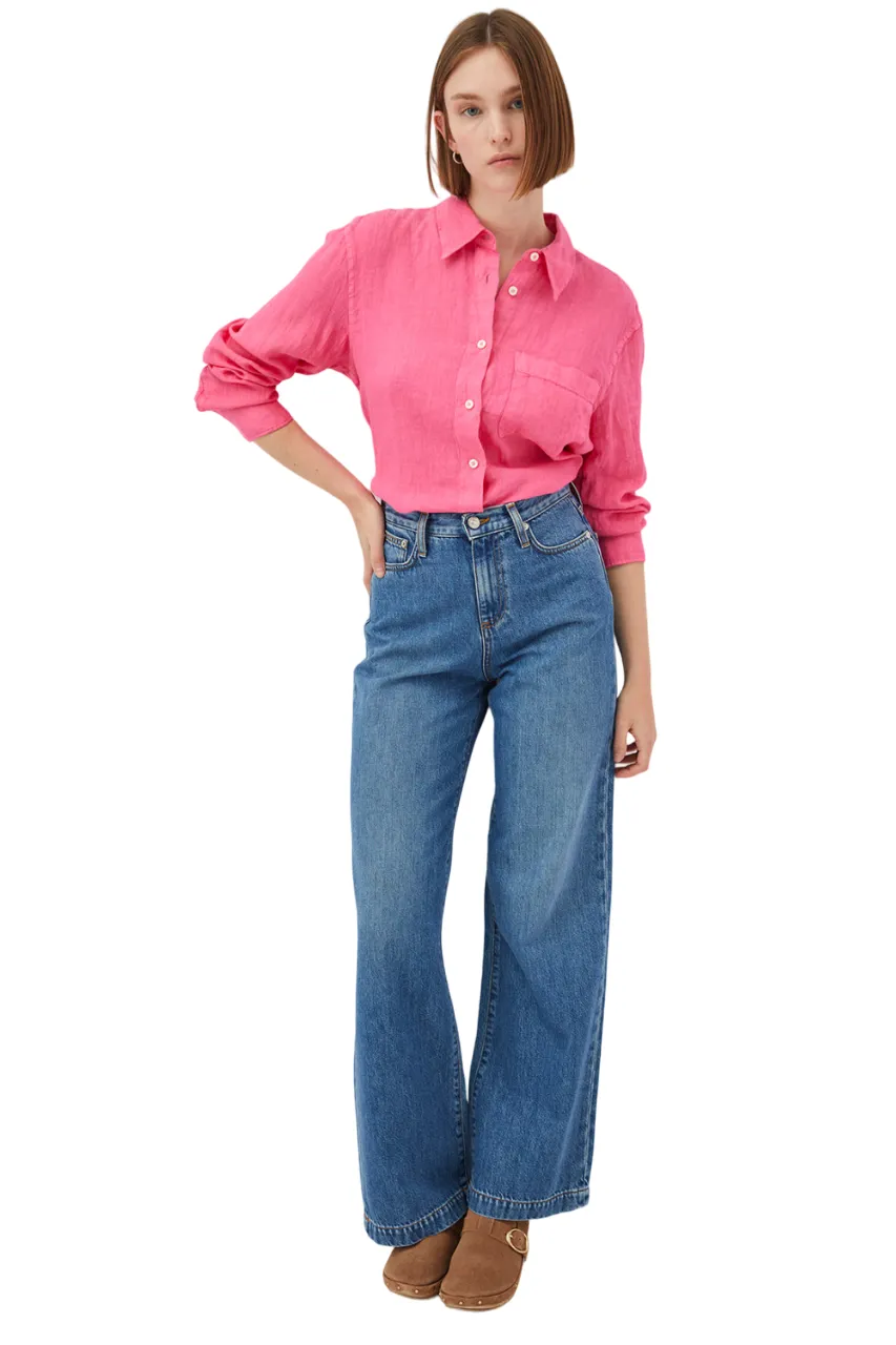 Camicia Easy lino dyed