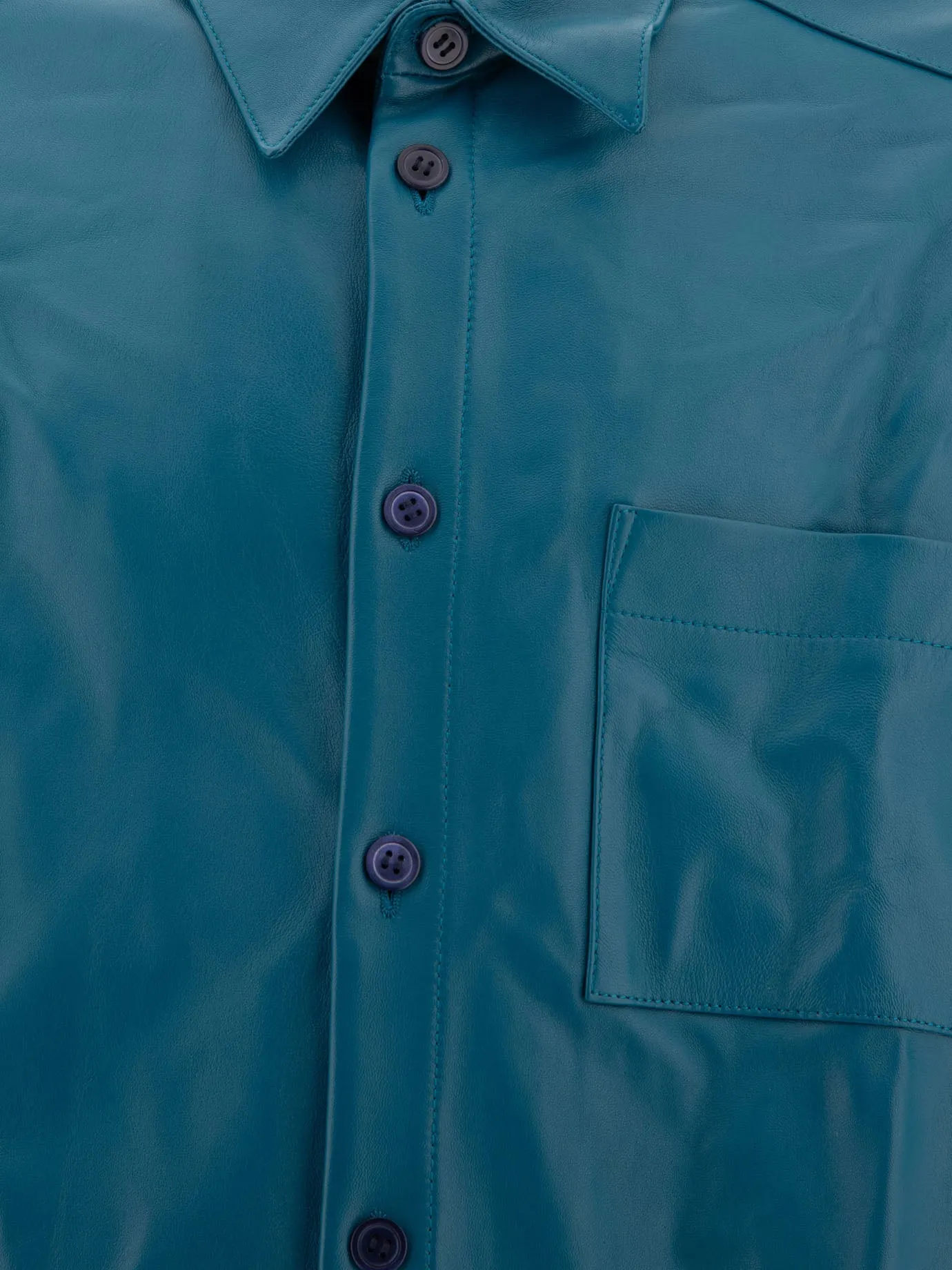 Camicia in pelle marni con tasca del torace