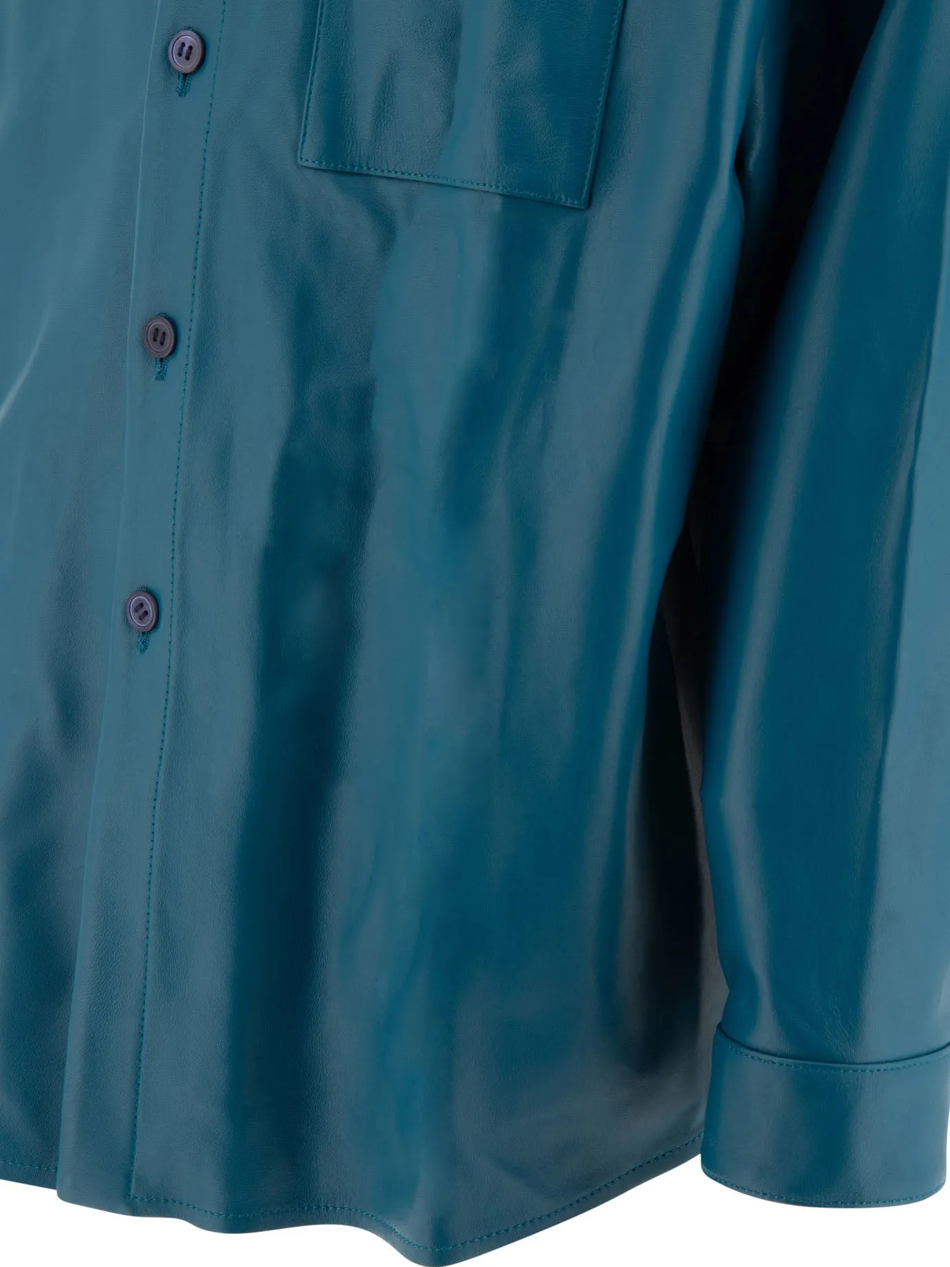 Camicia in pelle marni con tasca del torace