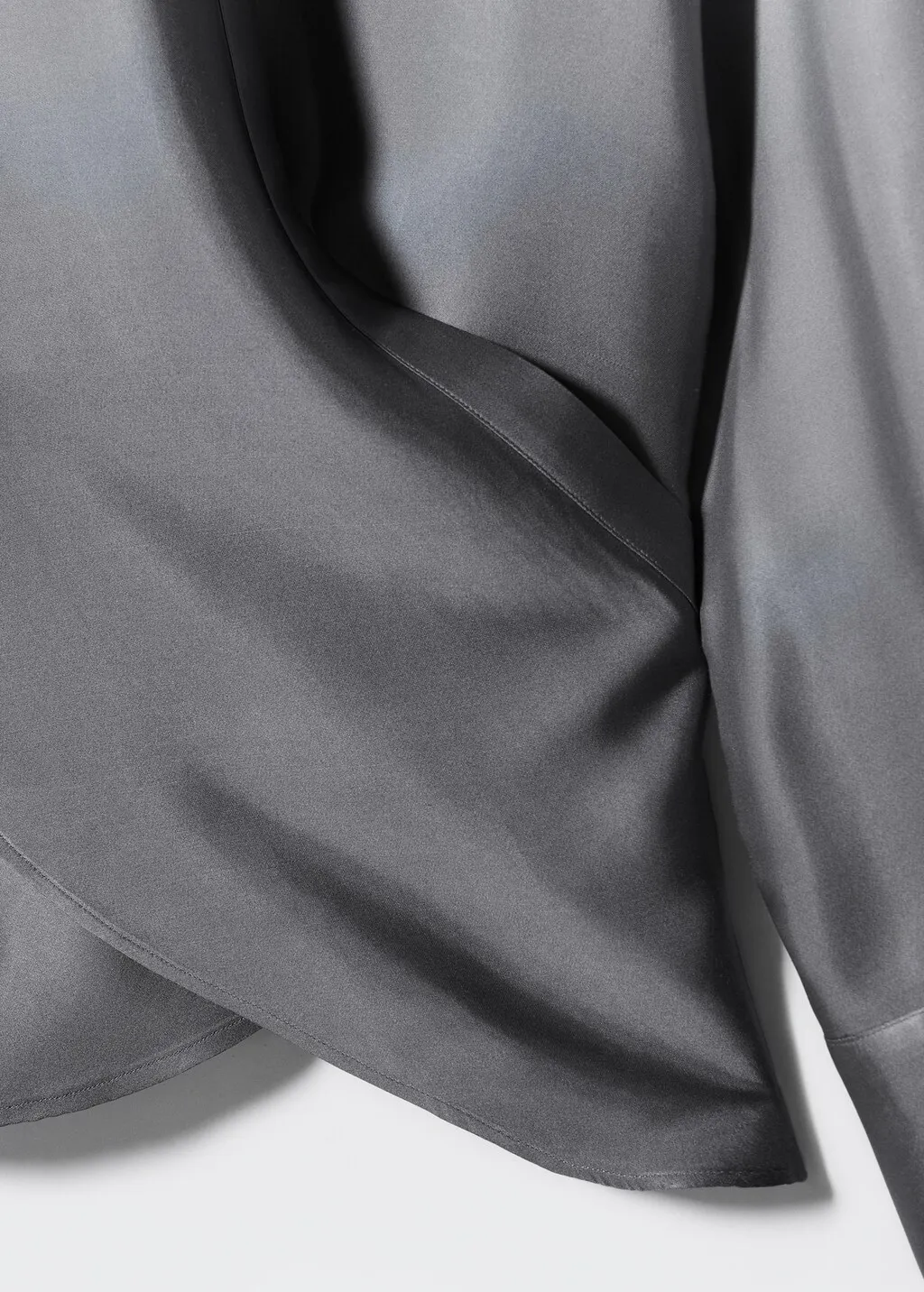 Camicia incrociata effetto sfumato