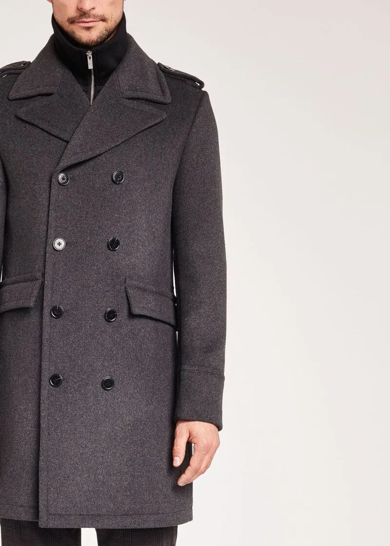 Cappotto doppiopetto in lana