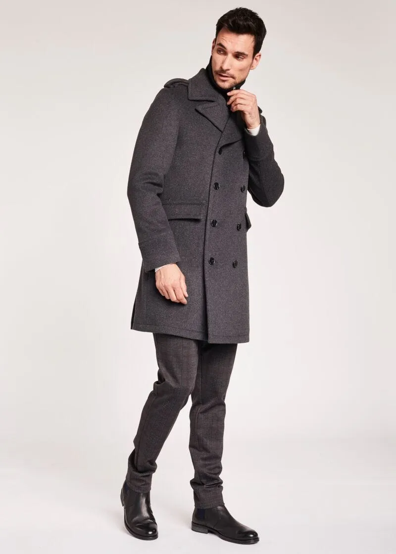 Cappotto doppiopetto in lana