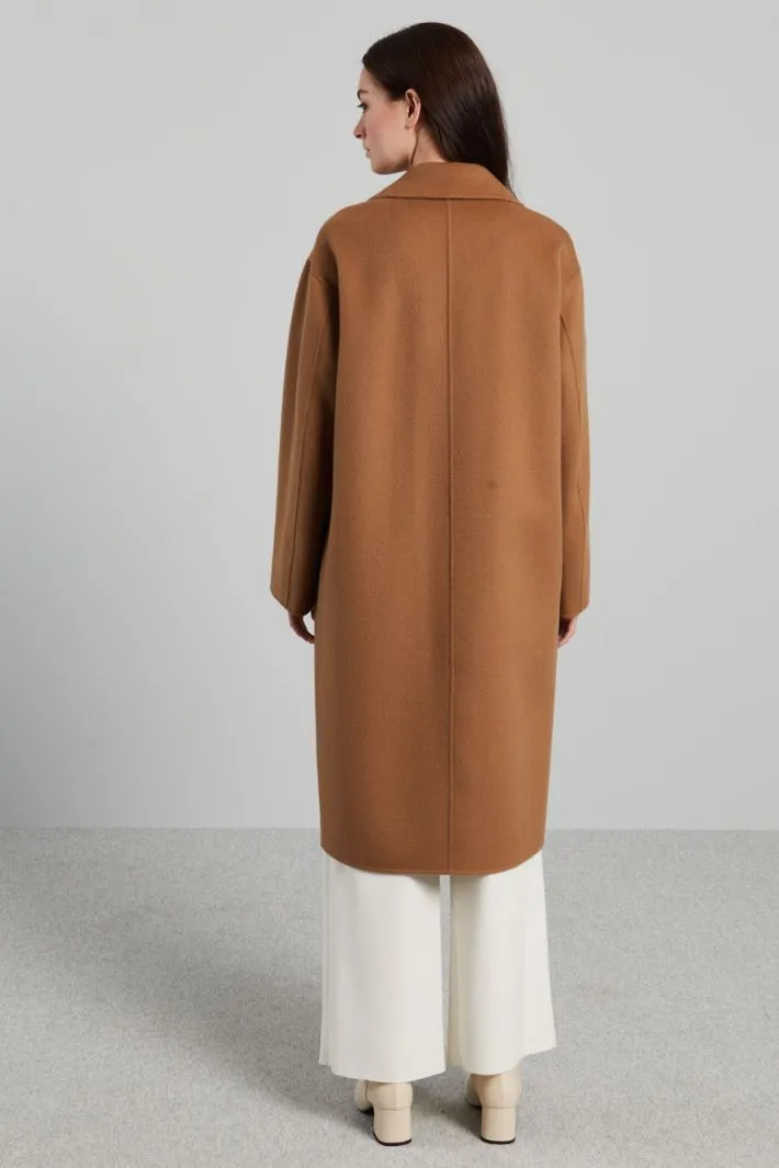 Cappotto monopetto in panno