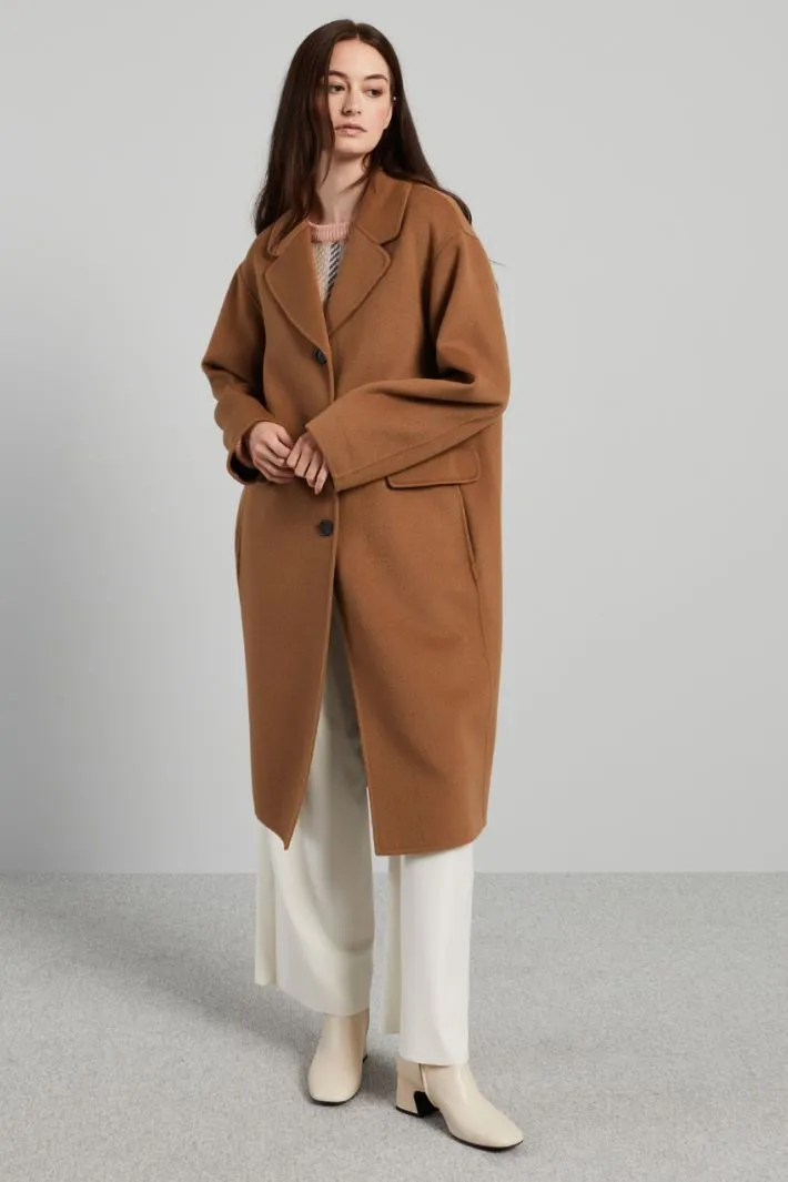 Cappotto monopetto in panno