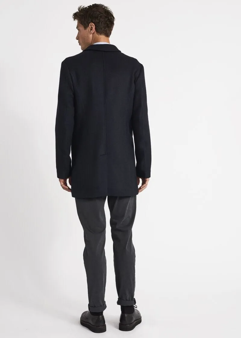 Cappotto sfoderato in misto lana