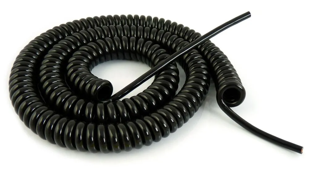 Cavo di alimentazione rete multipolare The Best Solution Cavo a spirale, 4 cond. 0,14 mm², L. 2m
