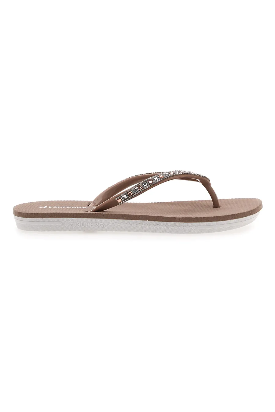 Ciabatte Infradito Cipria con Brillantini Superga 24728