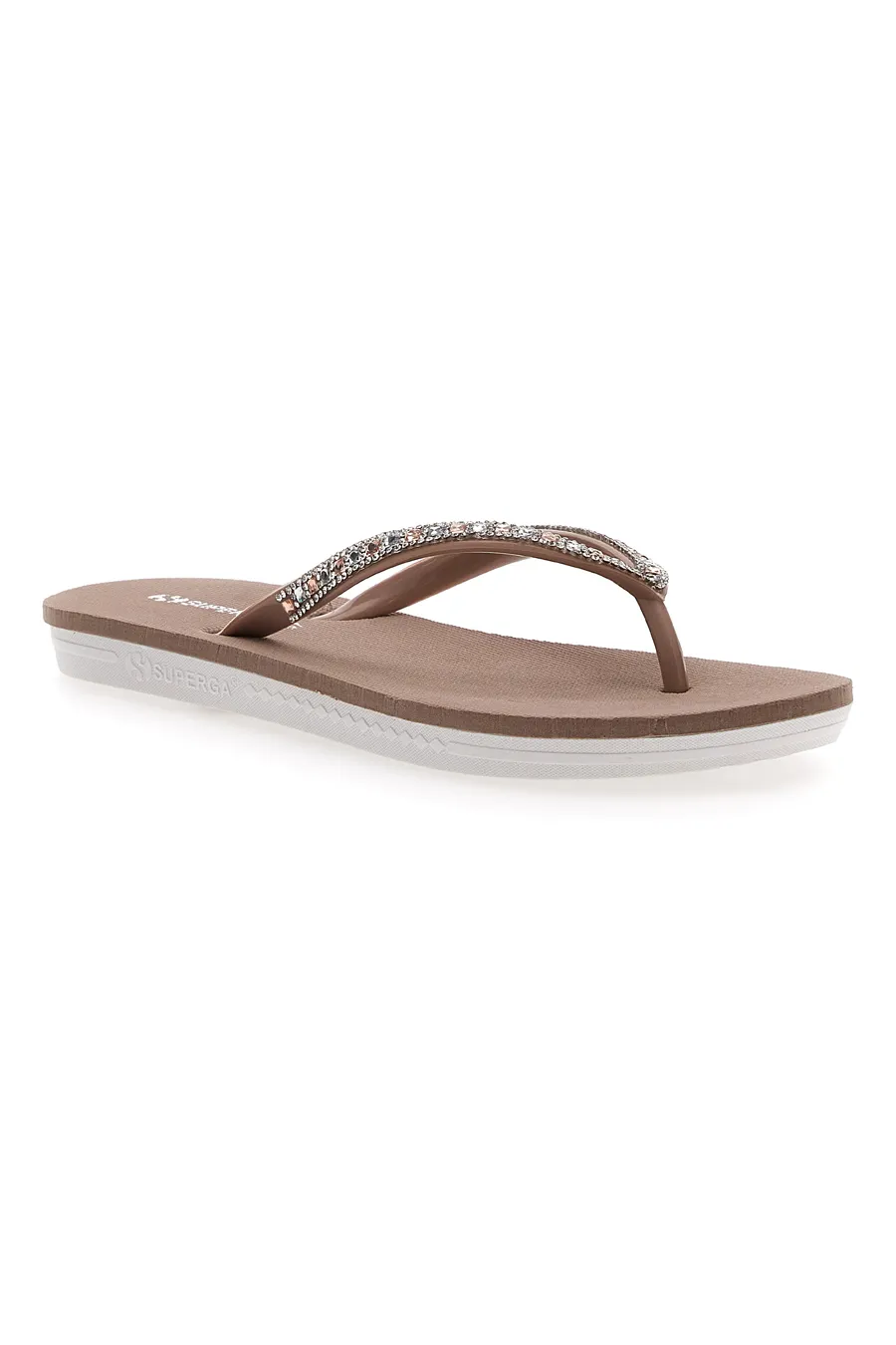 Ciabatte Infradito Cipria con Brillantini Superga 24728