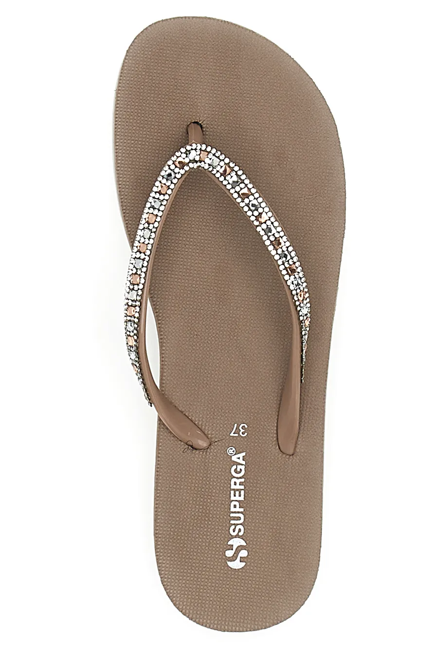 Ciabatte Infradito Cipria con Brillantini Superga 24728