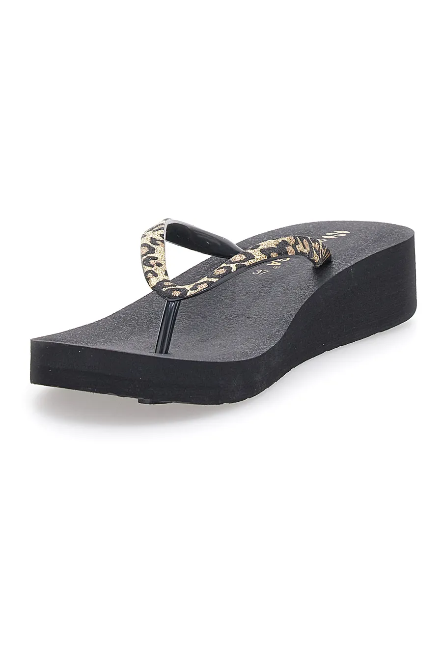 Ciabatte Infradito Nere e Animalier Superga 24203