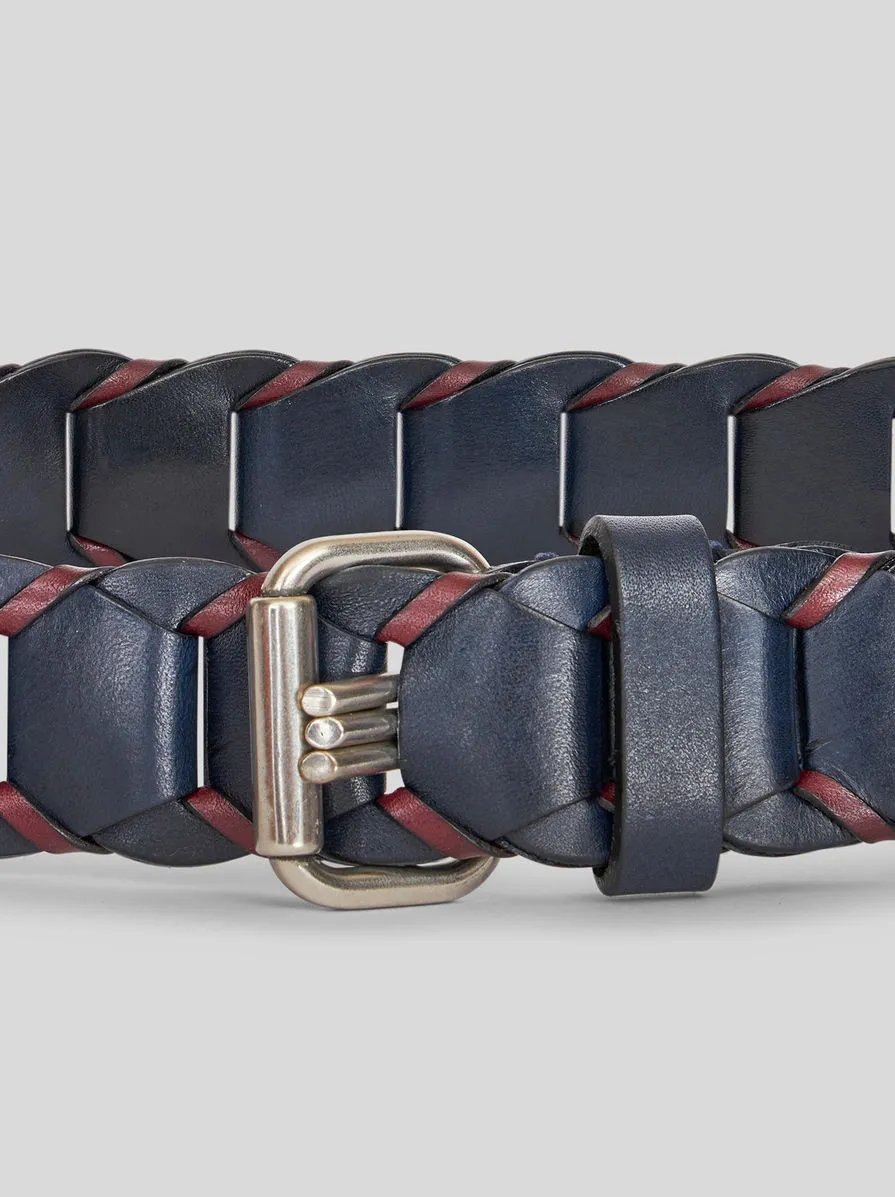 CINTURA INTRECCIATA IN PELLE