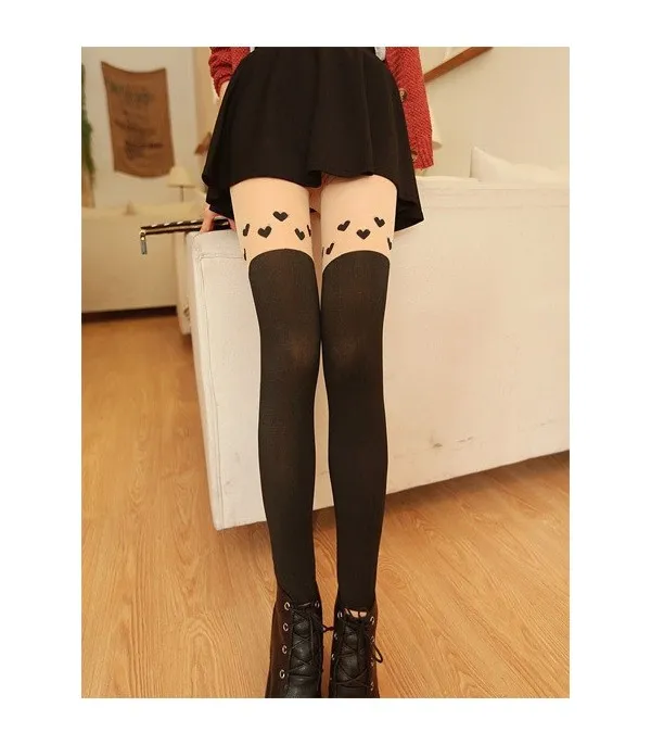 Collant Cuori autoreggenti - Dream Shop