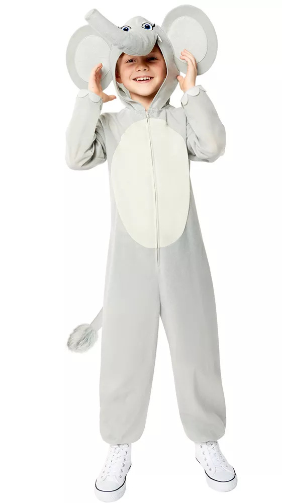 Costume da bambino con tuta da elefante
