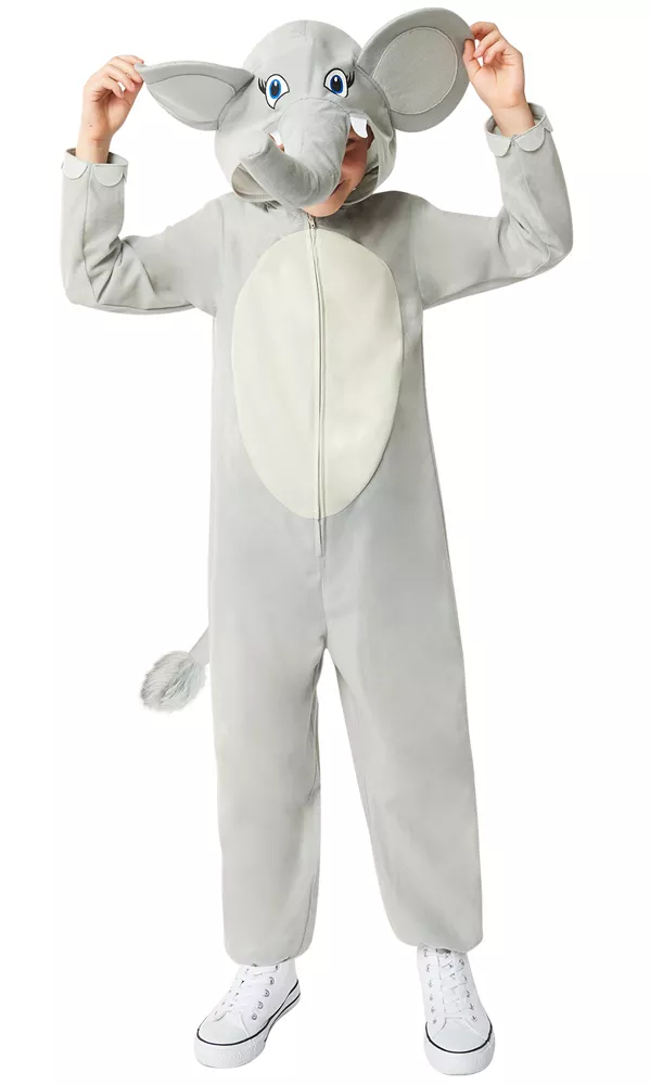 Costume da bambino con tuta da elefante