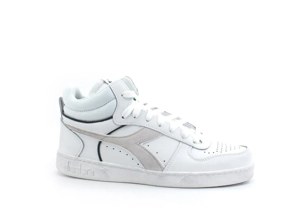 DIADORA Magic Basket Demi Cut Suede Sneaker White 501.17856401