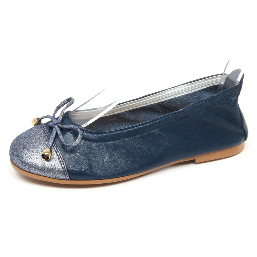 E7804  ballerina bimba blu CLARYS scarpe leather shoe baby kid girl