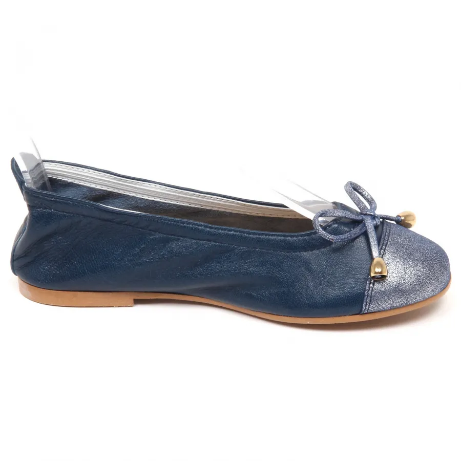 E7804  ballerina bimba blu CLARYS scarpe leather shoe baby kid girl