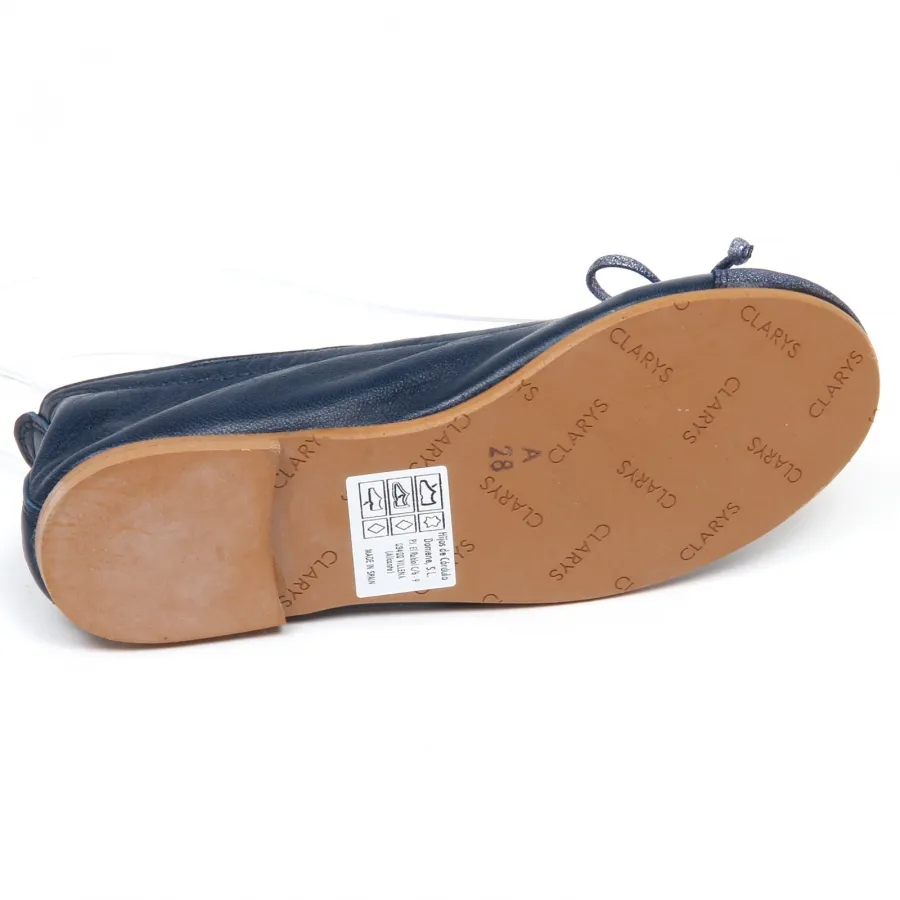 E7804  ballerina bimba blu CLARYS scarpe leather shoe baby kid girl