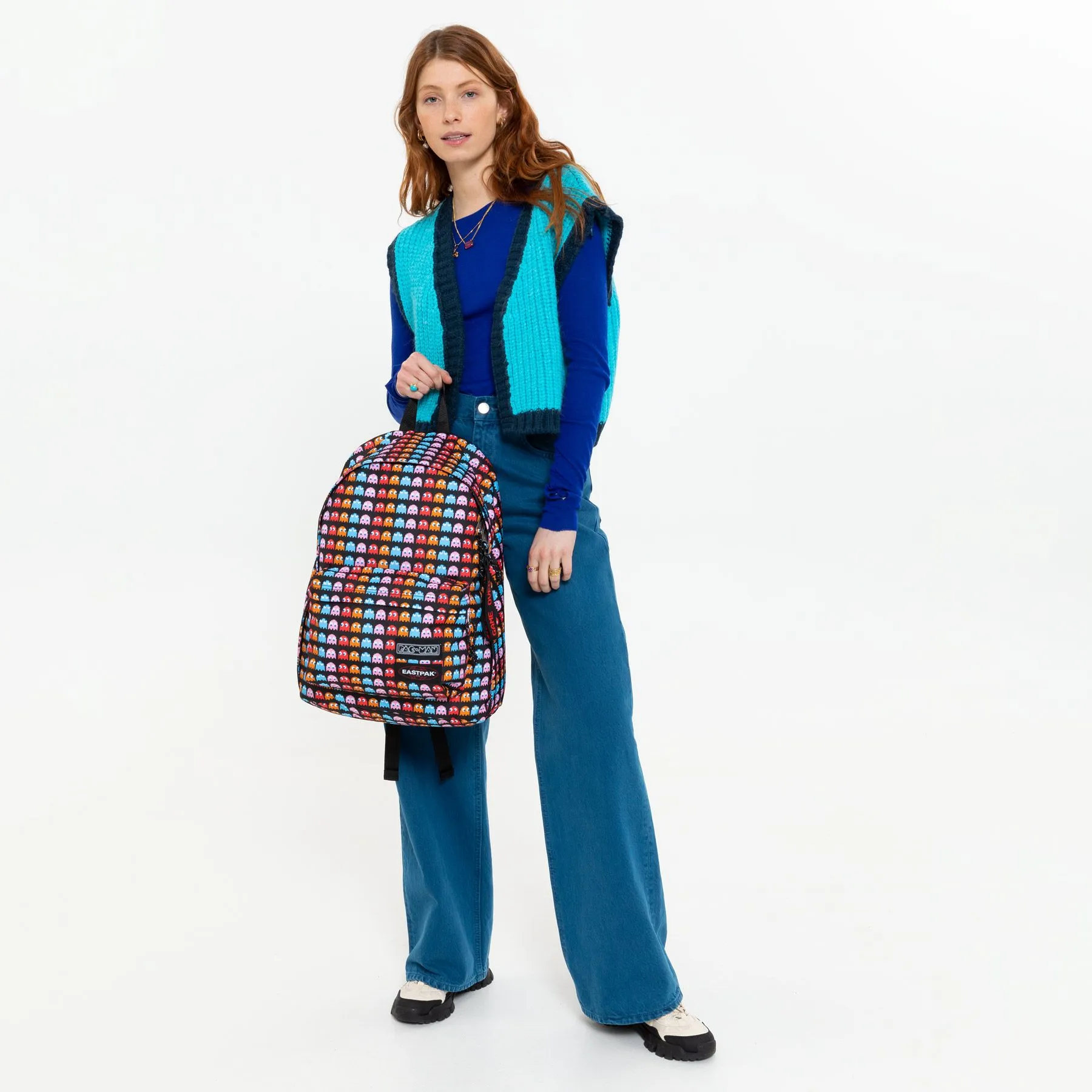 Eastpak Zaino per la scuola e tempo libero Out Of Office Pacman Ghosts EK000767X14 40x30x18cm 24litri