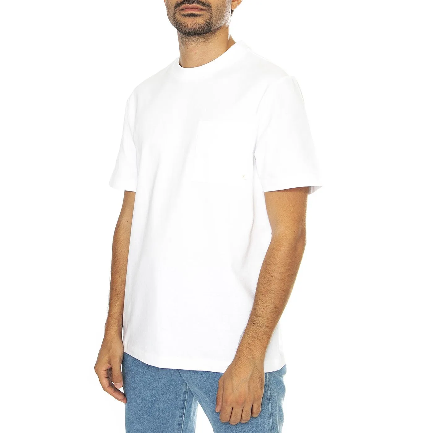 Farah Stacy Pocket SS Tee White - Maglietta Girocollo Uomo Bianca    