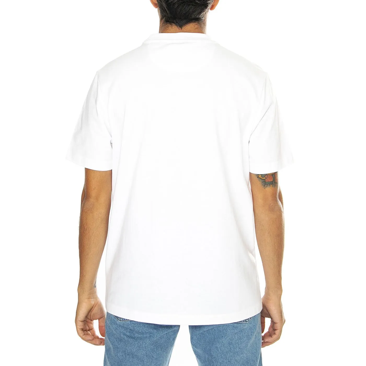 Farah Stacy Pocket SS Tee White - Maglietta Girocollo Uomo Bianca    