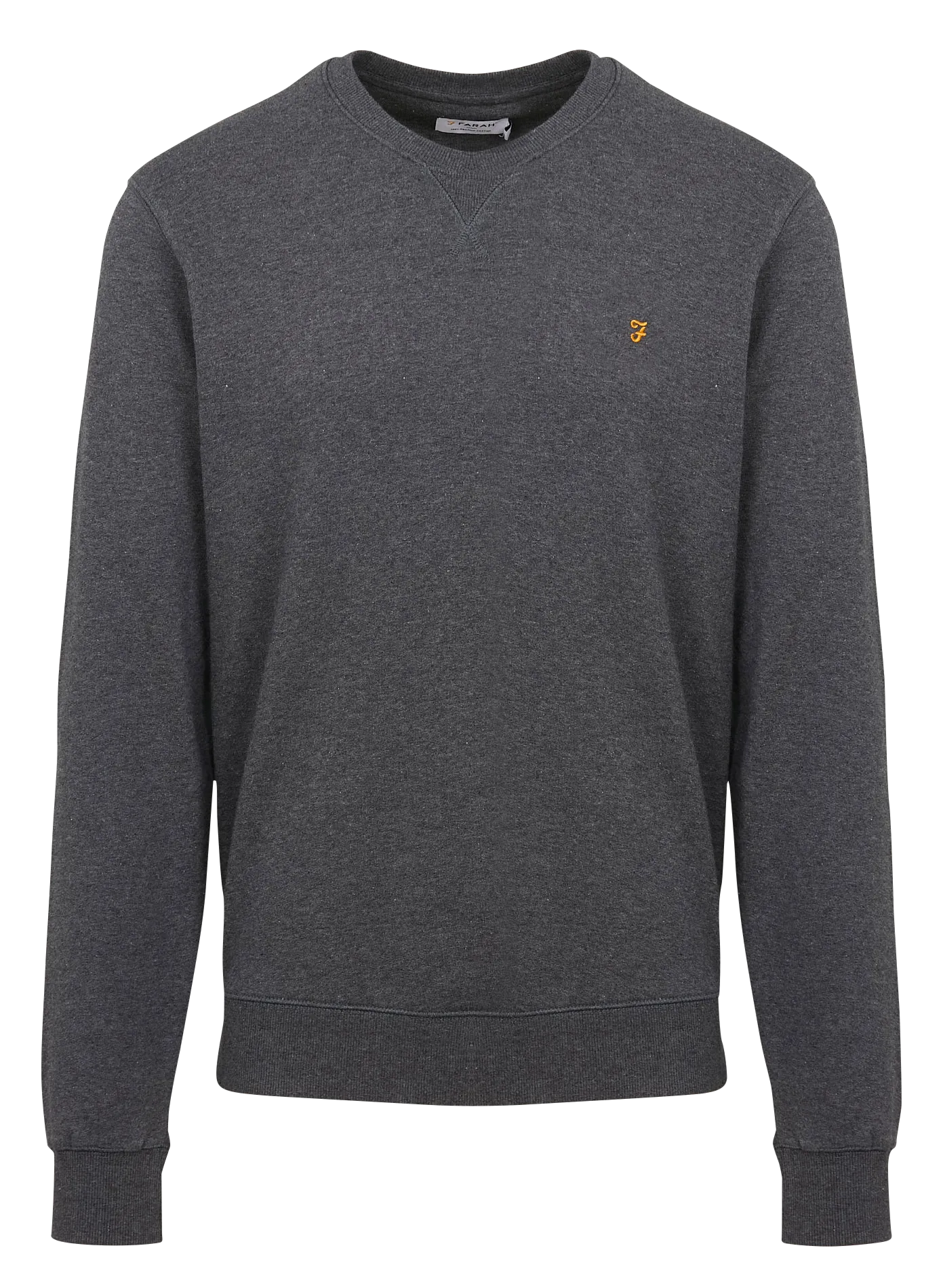  FARAH   TIM - Felpa slim fit scollo tondo in cotone bio | Rosso