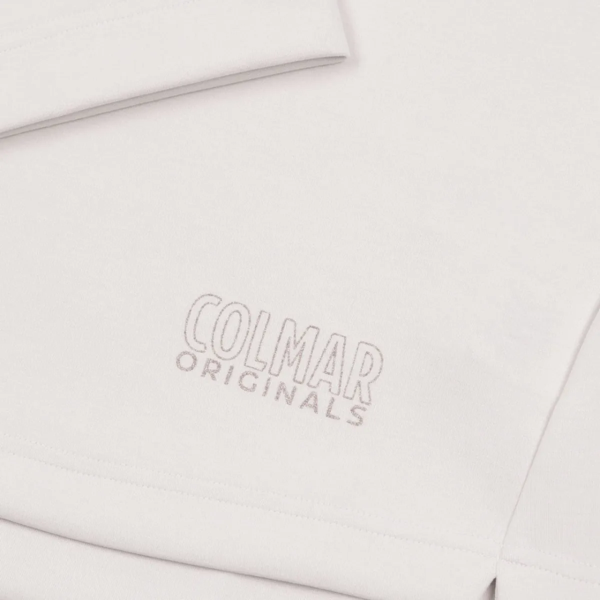 Felpa A Girocollo Con Logo Glitter