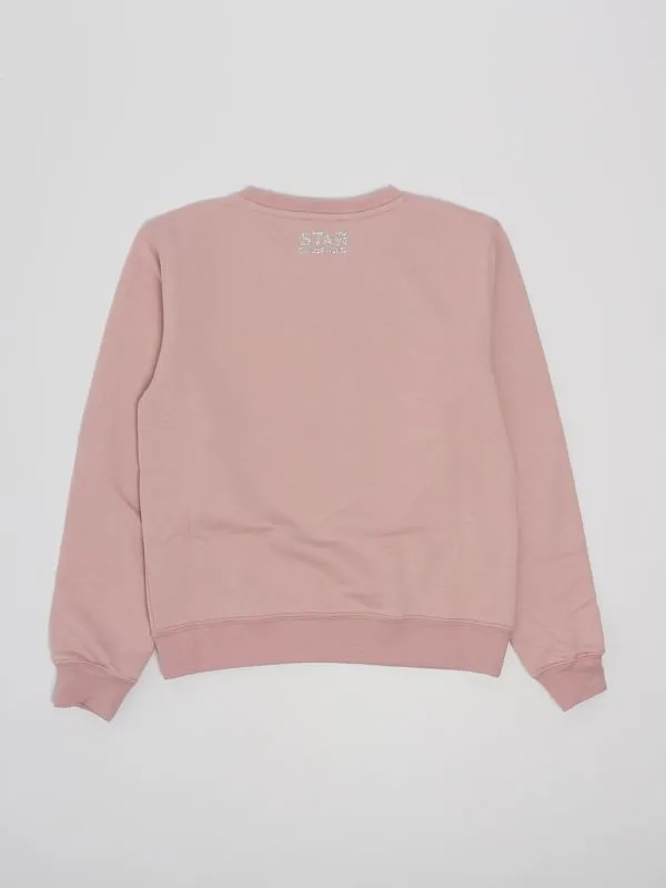 Felpa bambina Golden Goose con logo stella Rosa