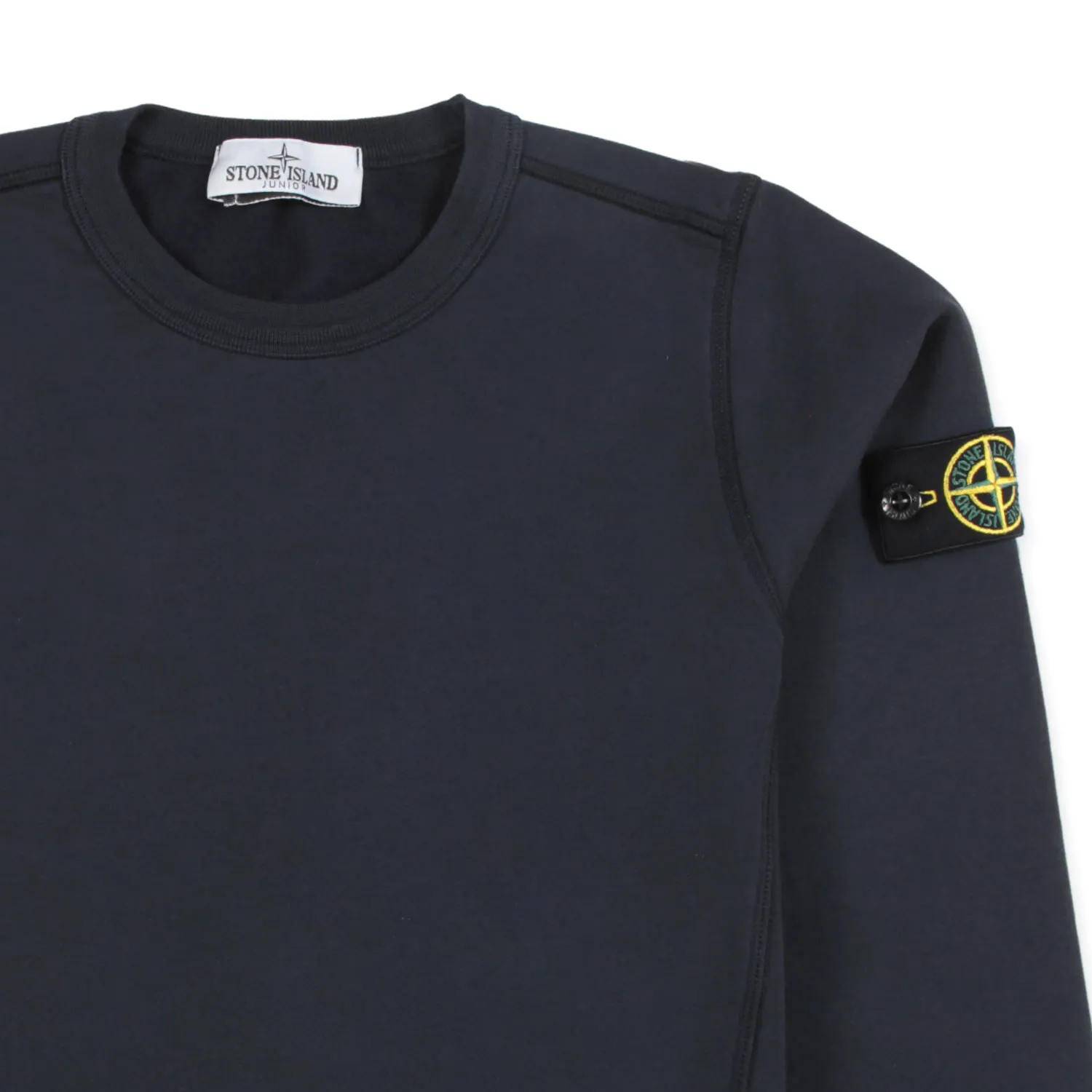 Felpa Blu Navy Con Patch Logo